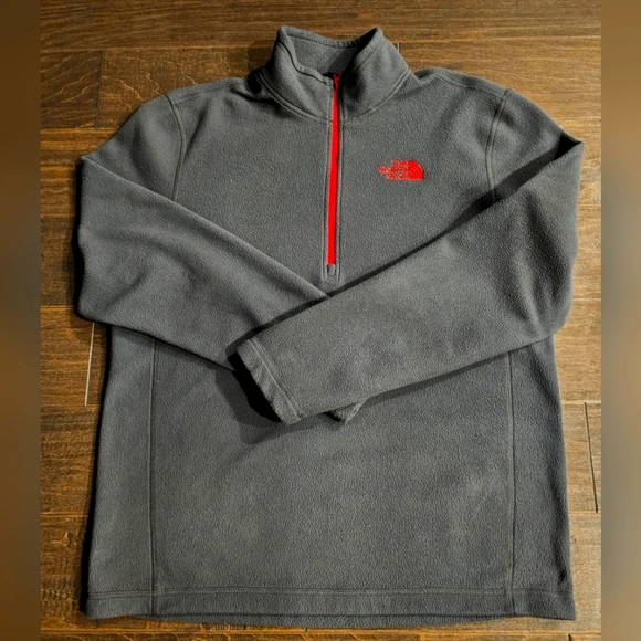North Face Men's 1/4 Zip Fleece Pullover Size Medium - Picture 1 of 5